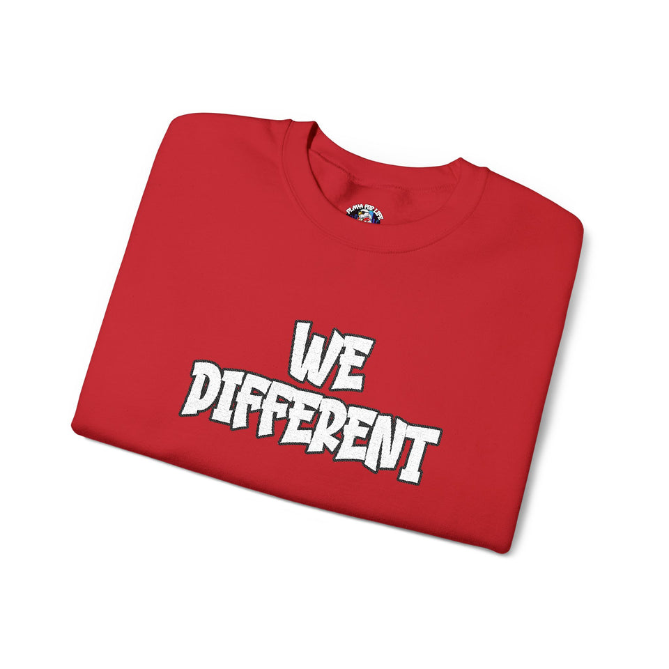 WE DIFFERENT - EMBROIDERY SWEATSHIRT