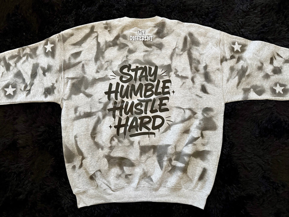 Playa - Stay Humble Hustle Hard, Crew Neck Sweatshirt