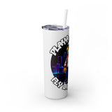 PLAYA FOR LIFE - Skinny Tumbler with Straw, 20oz