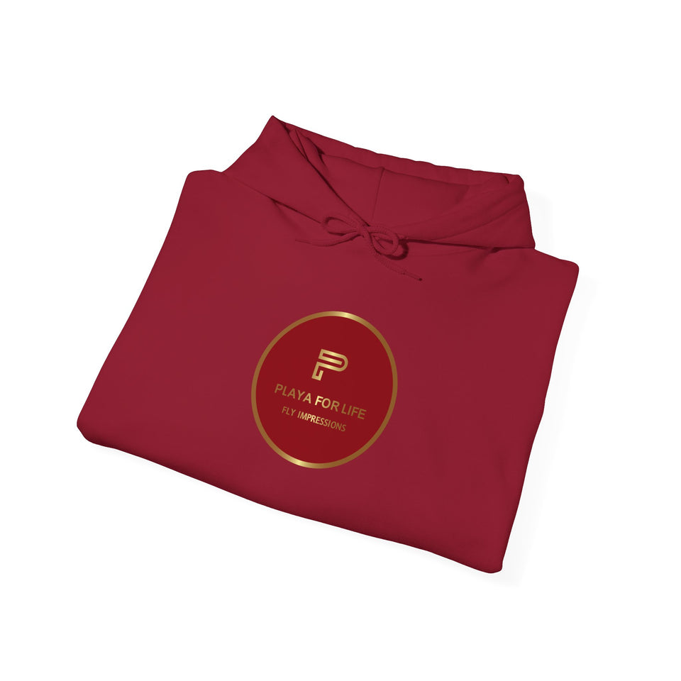 PLAYA FOR LIFE - FLY IMPRESSIONS HOODIE WITH LOGO ON BACK