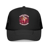Trucker Hat — Playa For Life: Flip Impressions Graphic Foam Trucker Hat