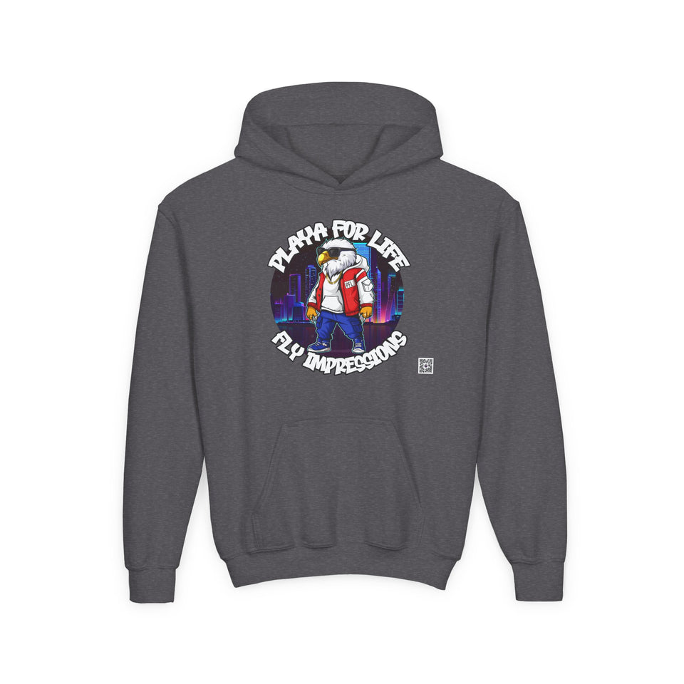 Youth Size, Playa For Life Logo - Hoodie