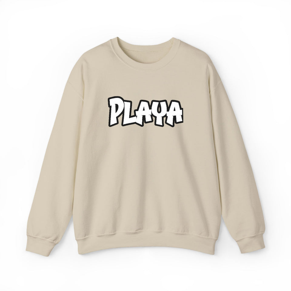 Playa Crewneck Sweatshirt – Retro Streetwear Graphic Pullover