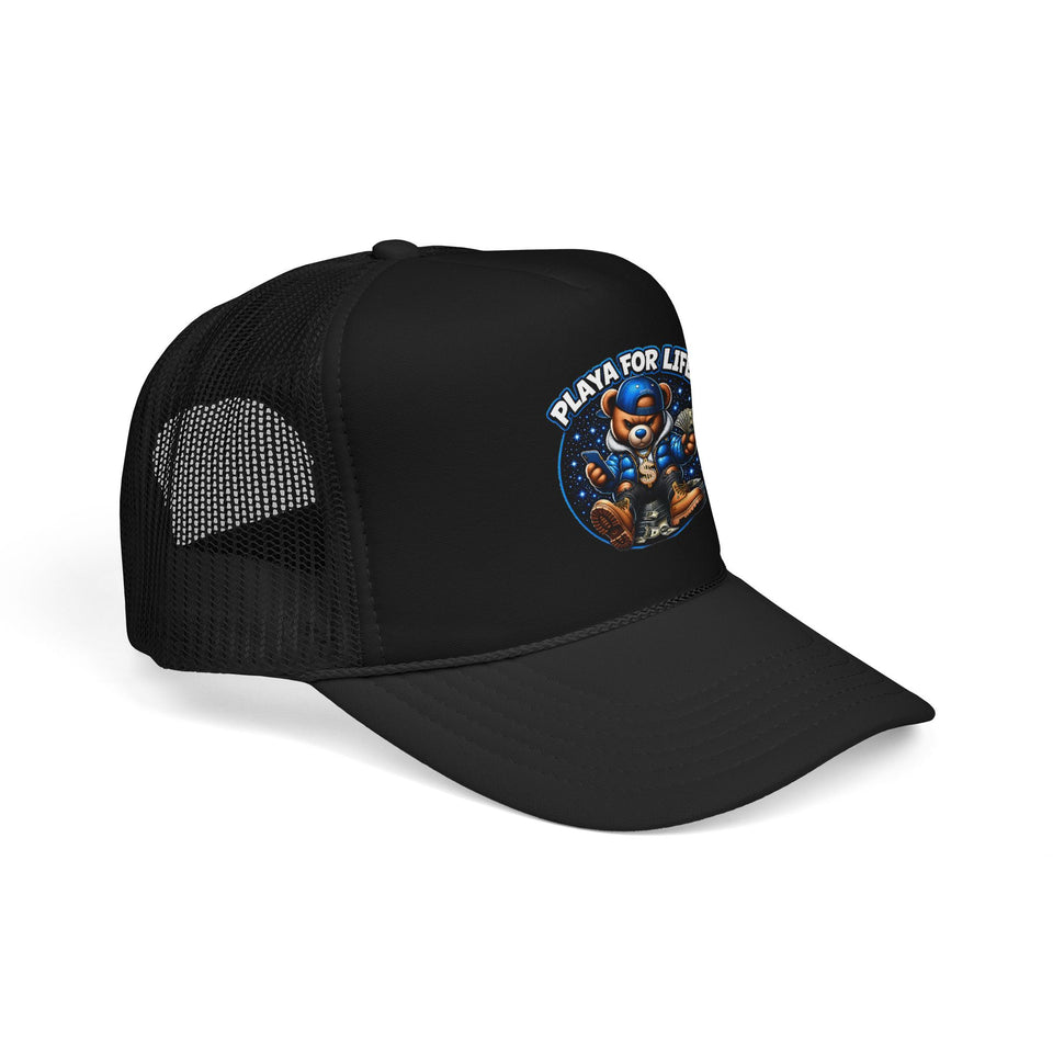 Trucker Hat — Playa For Life: Flip Impressions Graphic Foam Trucker Hat
