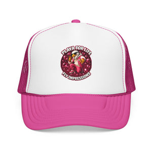 Trucker Hat — Playa For Life: Flip Impressions Graphic Foam Trucker Hat
