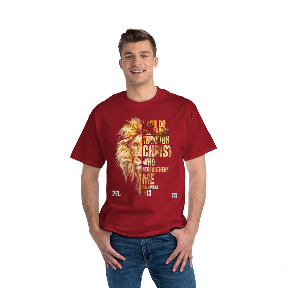 JESUS CHRIST- Strengthens Me Lion- TEE