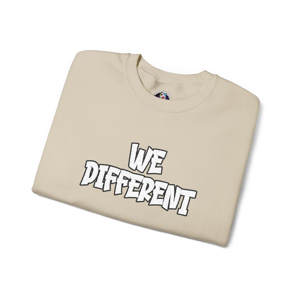 WE DIFFERENT - EMBROIDERY SWEATSHIRT