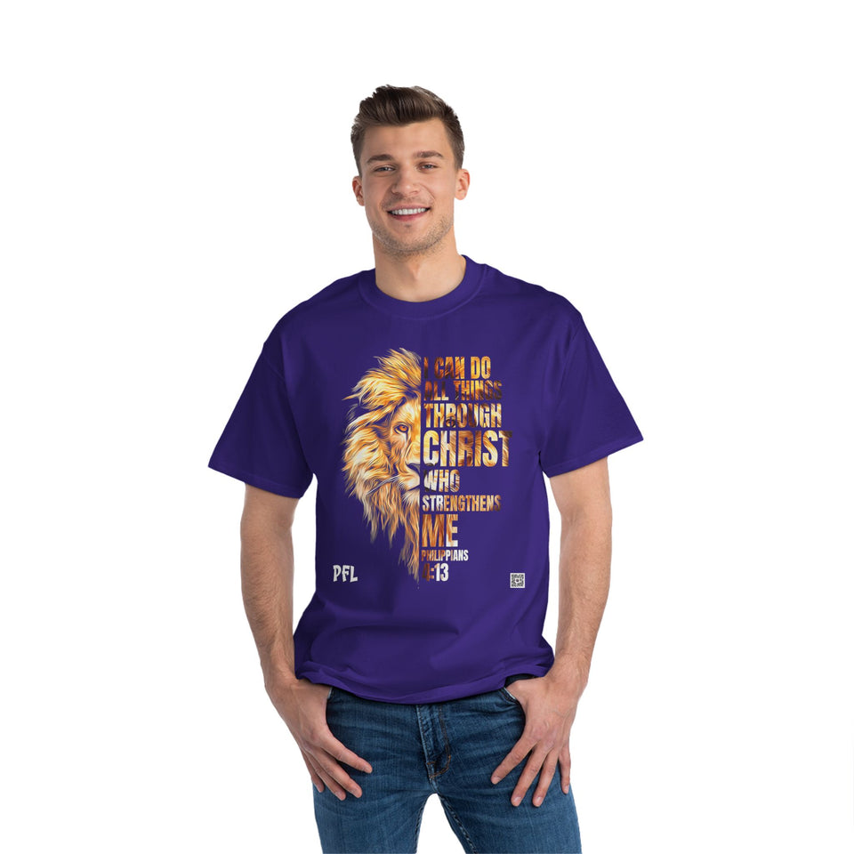 JESUS CHRIST- Strengthens Me Lion- TEE