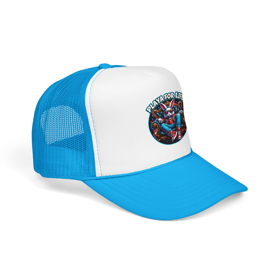 Trucker Hat — Playa For Life: Flip Impressions Graphic Foam Trucker Hat