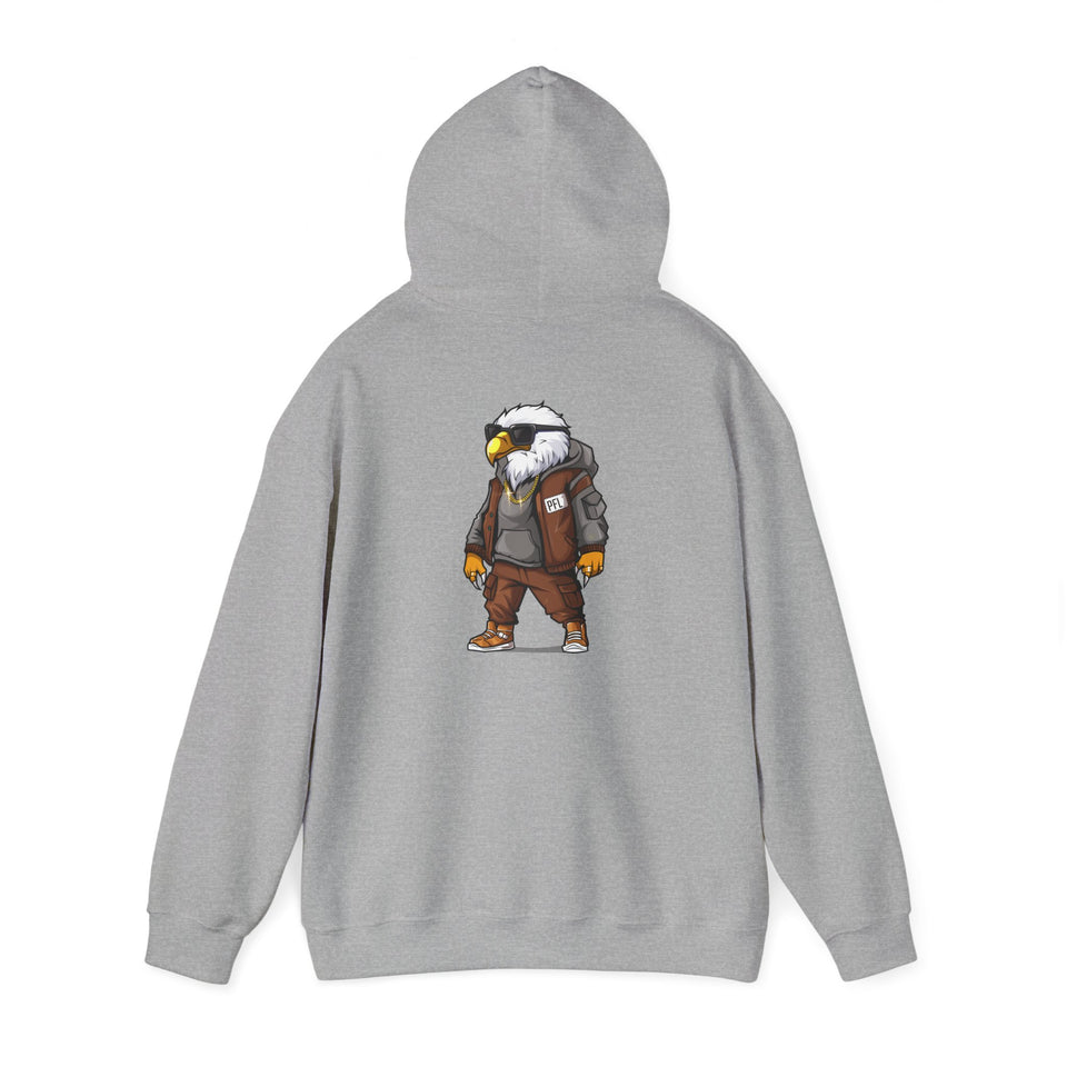 PLAYA FOR LIFE - FLY IMPRESSIONS HOODIE WITH LOGO ON BACK