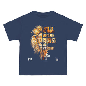 JESUS CHRIST- Strengthens Me Lion- TEE