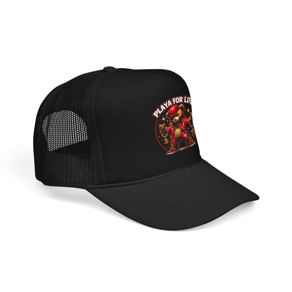 Trucker Hat — Playa For Life: Flip Impressions Graphic Foam Trucker Hat