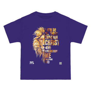 JESUS CHRIST- Strengthens Me Lion- TEE