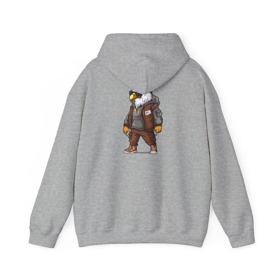 PLAYA FOR LIFE - FLY IMPRESSIONS HOODIE WITH LOGO ON BACK