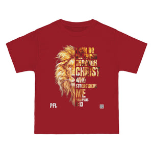 JESUS CHRIST- Strengthens Me Lion- TEE