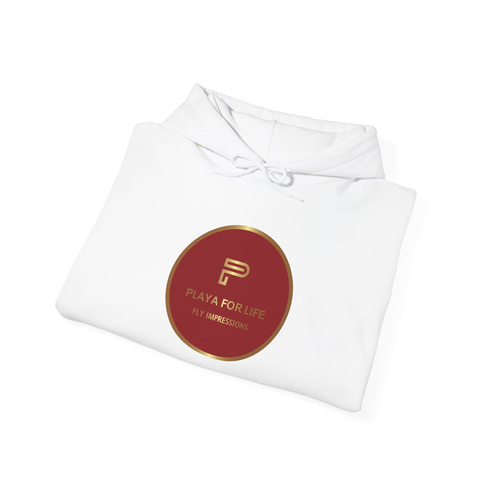 PLAYA FOR LIFE - FLY IMPRESSIONS HOODIE WITH LOGO ON BACK