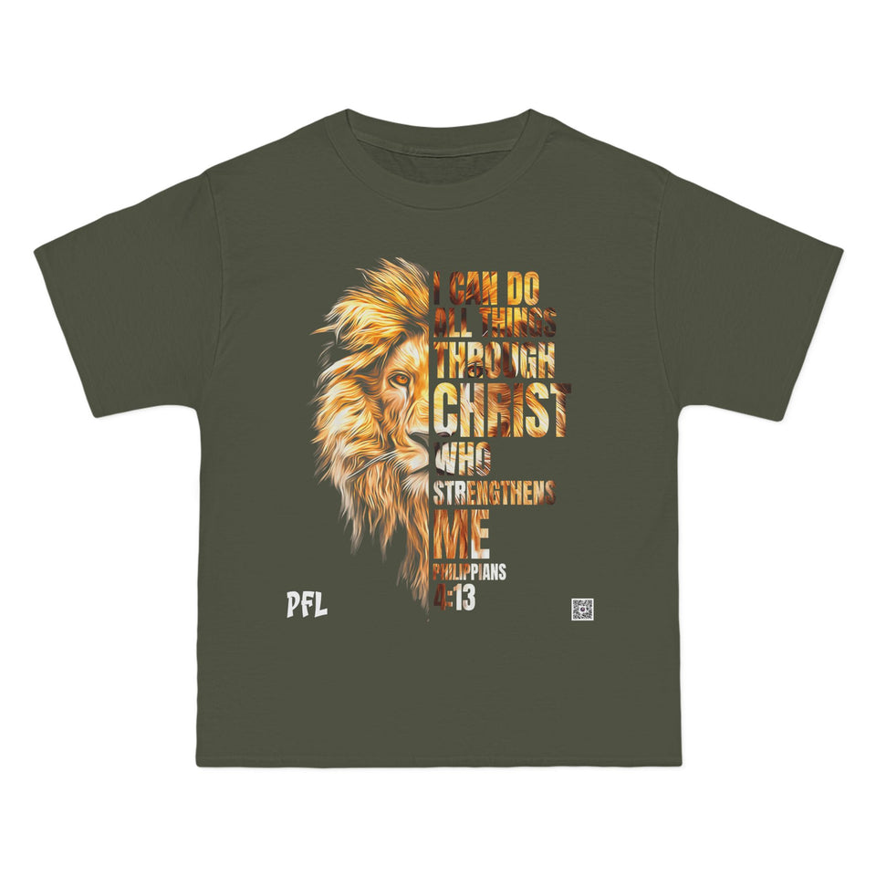 JESUS CHRIST- Strengthens Me Lion- TEE