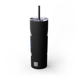 PLAYA FOR LIFE - Skinny Tumbler with Straw, 20oz