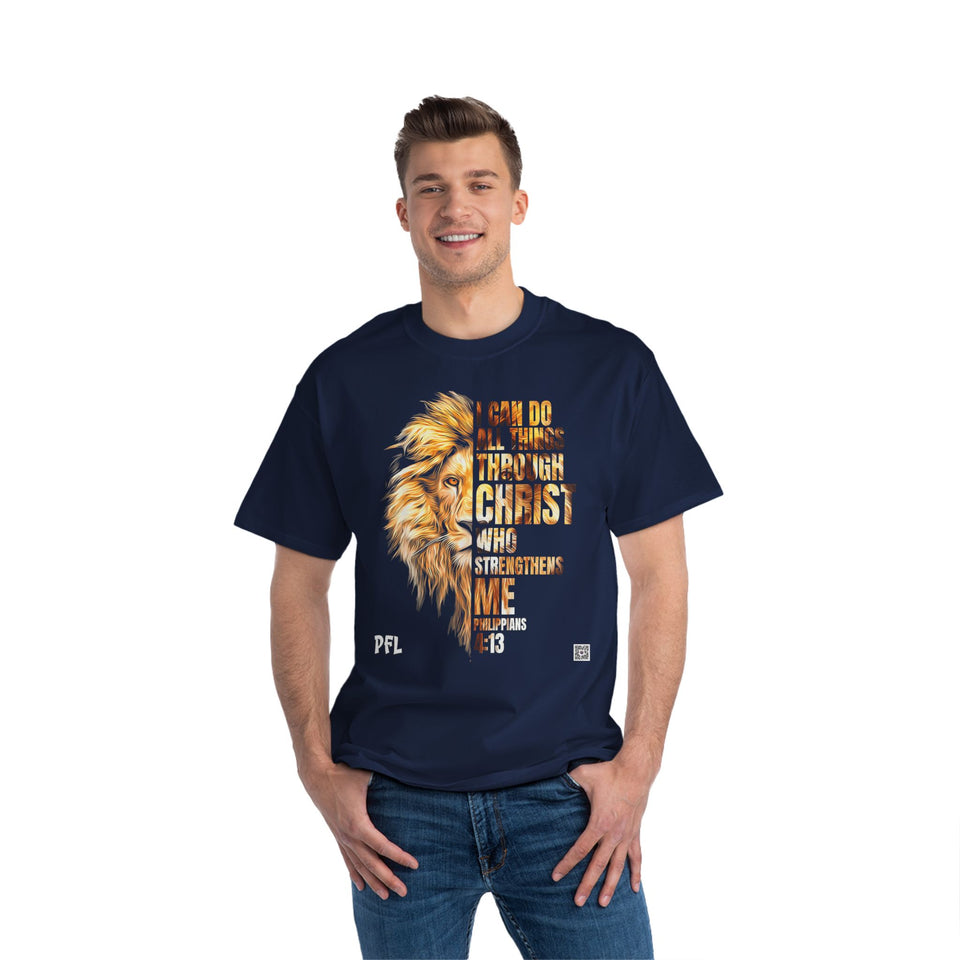 JESUS CHRIST- Strengthens Me Lion- TEE