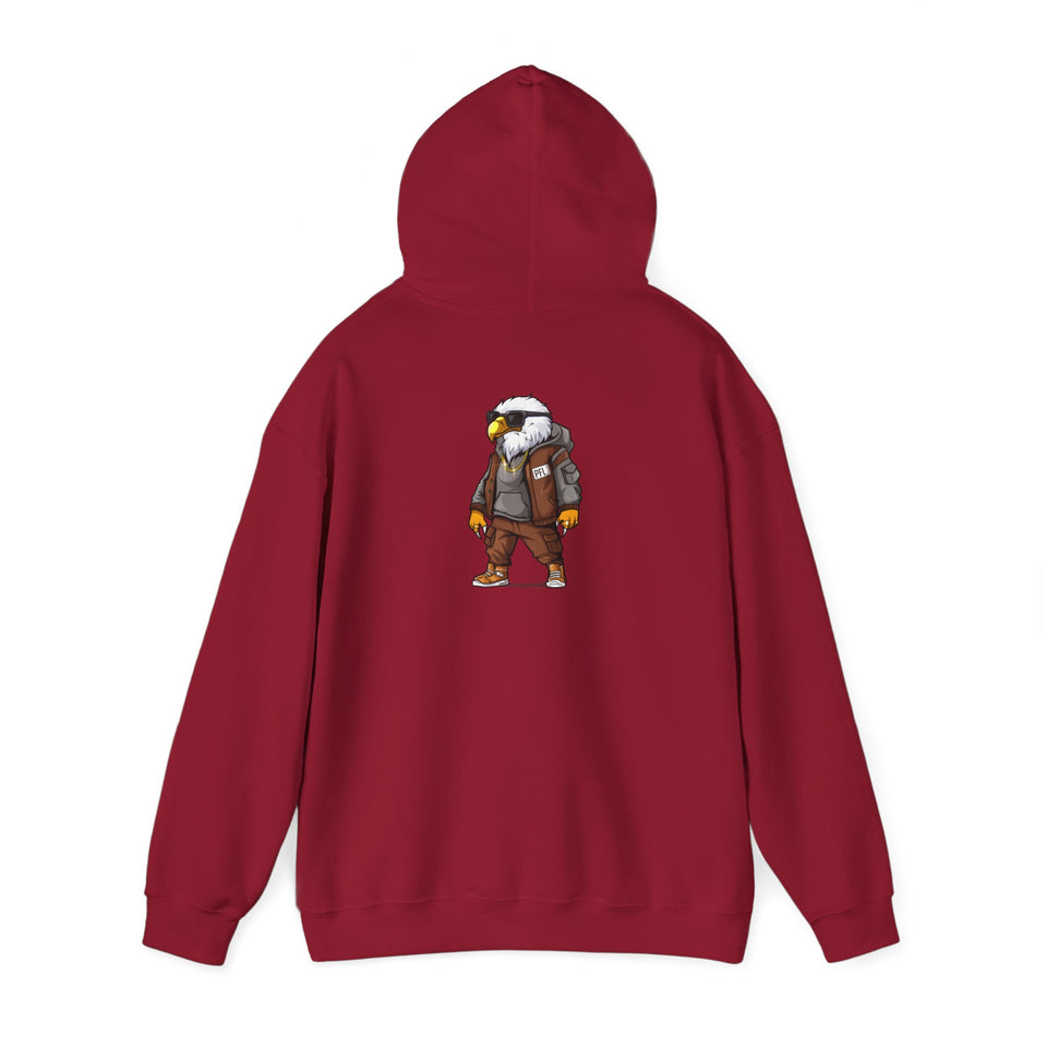PLAYA FOR LIFE - FLY IMPRESSIONS HOODIE WITH LOGO ON BACK