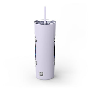 PLAYA FOR LIFE - Skinny Tumbler with Straw, 20oz