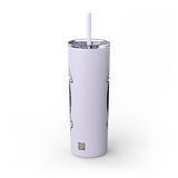 PLAYA FOR LIFE - Skinny Tumbler with Straw, 20oz
