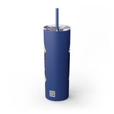 PLAYA FOR LIFE - Skinny Tumbler with Straw, 20oz