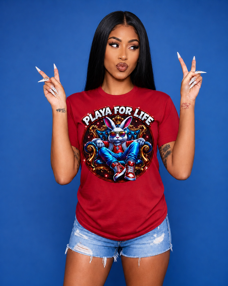 Playa Bunny- Playa For Life - Tee
